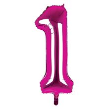 Sensations 34" Foil Number 1 Dark Pink