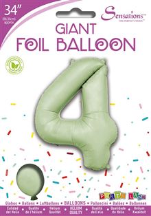 Sensations 34" Foil Number 4 Avocado Green