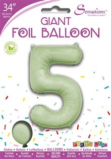 Sensations 34" Foil Number 5 Avocado Green