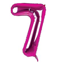 Sensations 34" Foil Number 7 Dark Pink