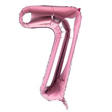 Sensations 34" Foil Number 7 Light Pink