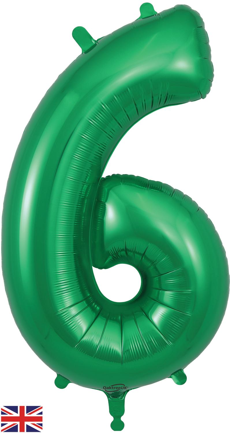 Oaktree 34" Foil Number 6 Green