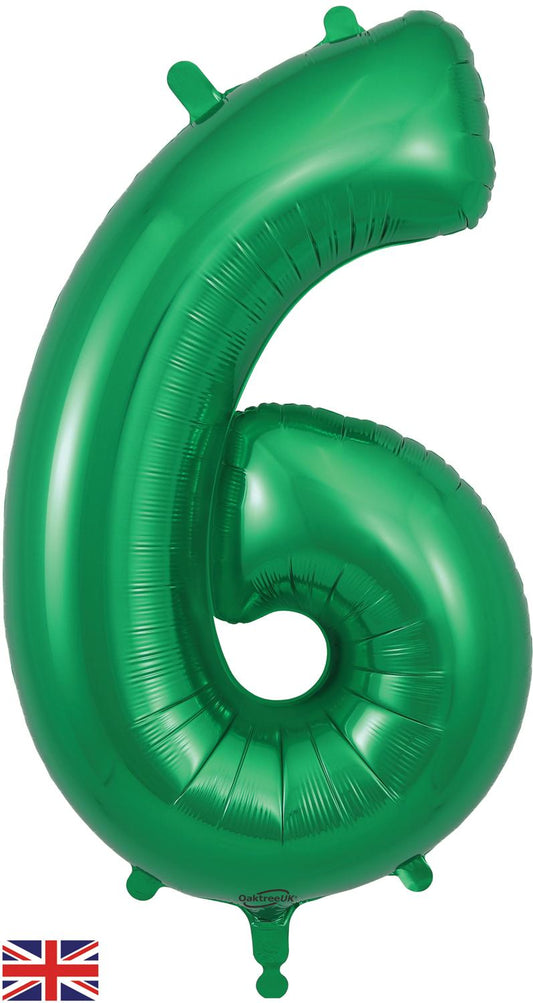 Oaktree 34" Foil Number 6 Green