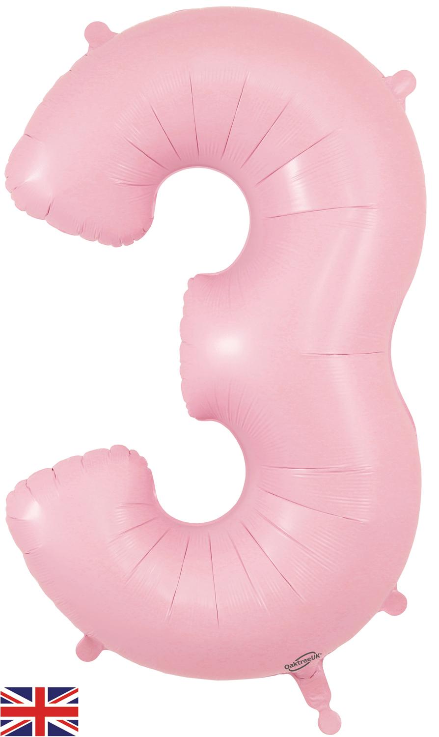 Oaktree 34" Foil Number 3 Matte Pink