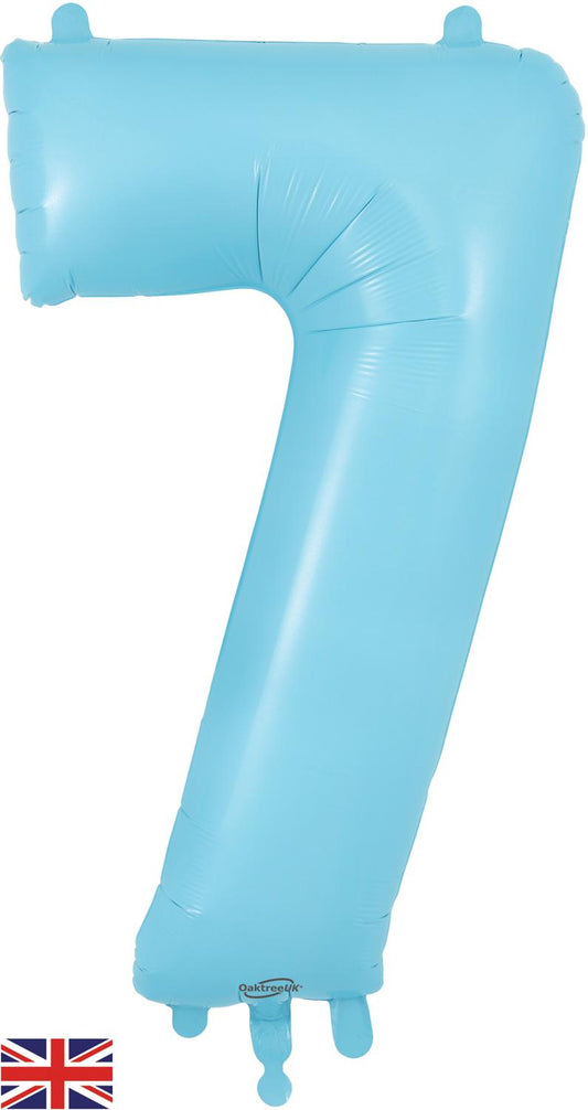 Oaktree 34" Foil Number 7 Matte Blue