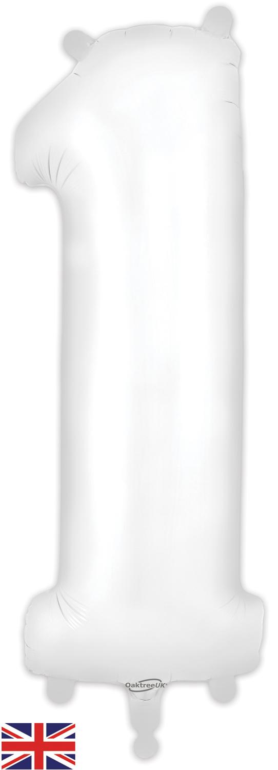 Oaktree 34" Foil Number 1 White