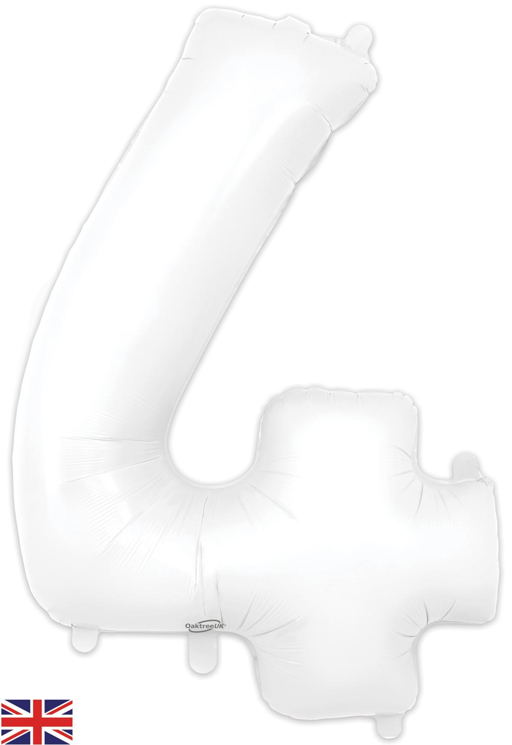 Oaktree 34" Foil Number 4 White