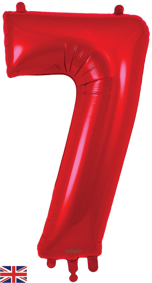Oaktree 34" Foil Number 7 Red