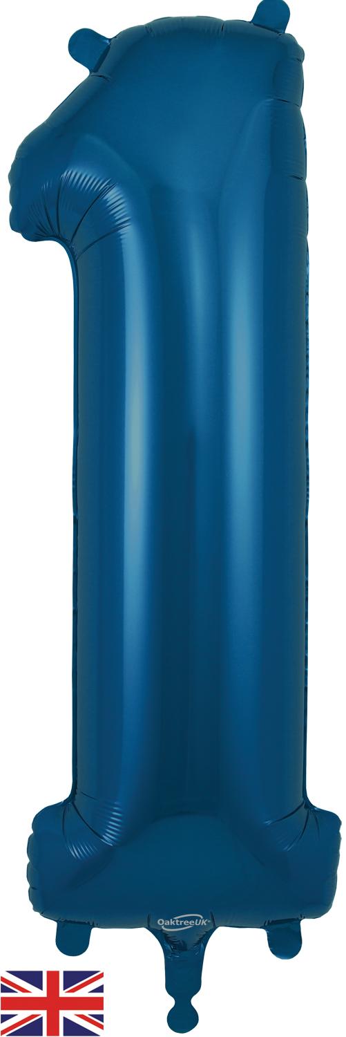 Oaktree 34" Foil Number 1 Navy Blue