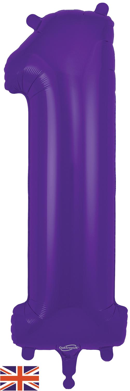 Oaktree 34" Foil Number 1 Purple