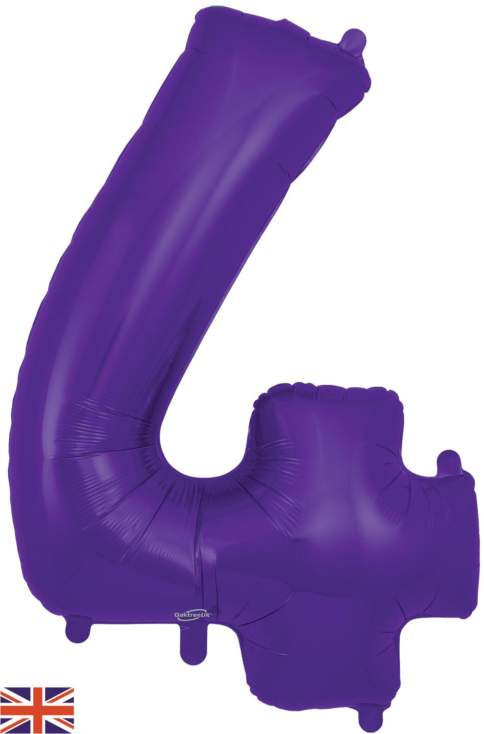 Oaktree 34" Foil Number 4 Purple