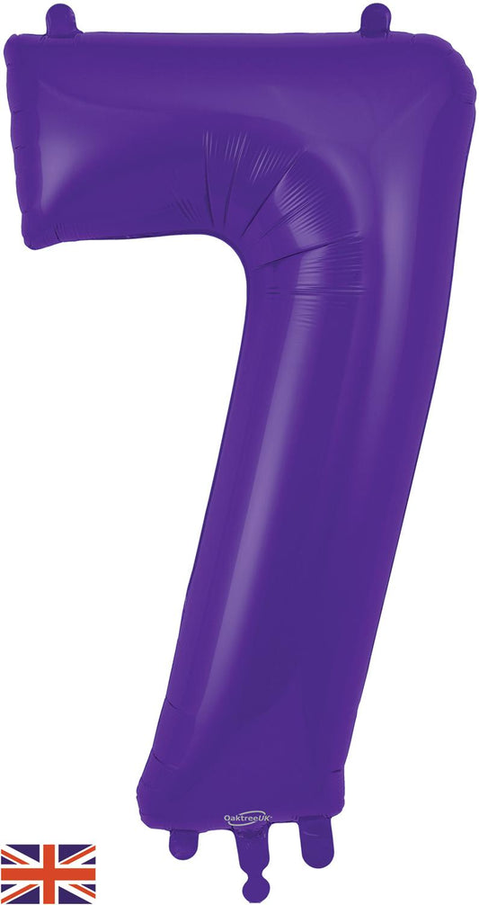 Oaktree 34" Foil Number 7 Purple