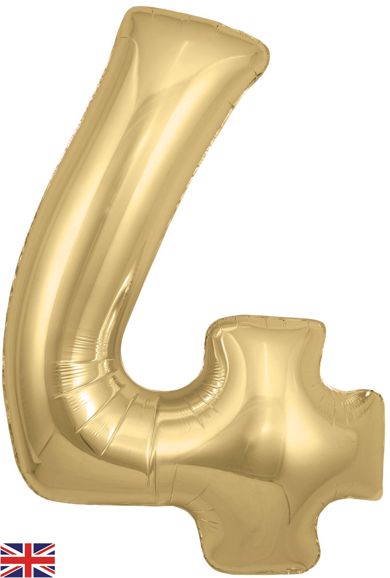 Oaktree 34" Foil Number 4 Gold Silk