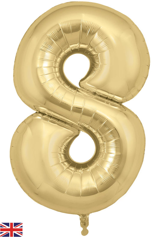 Oaktree 34" Foil Number 8 Gold Silk