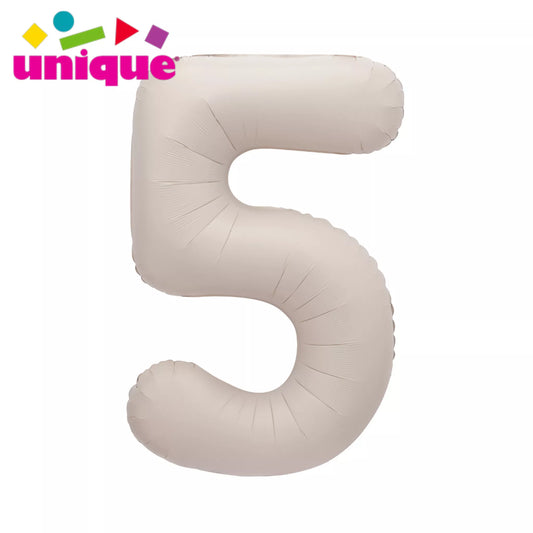Unique 34" Foil Number 5 Matte Nude