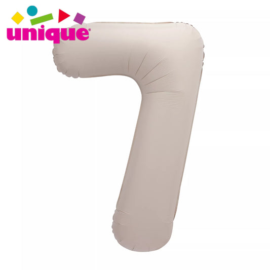 Unique 34" Foil Number 7 Matte Nude